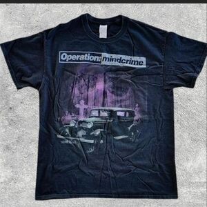 Vtg 2015 Operation: Mindcrime Tour T-Shirt L Queensrÿche Geoff Tate Band Tee